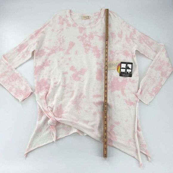 NWT Cloth By Design Oversized Sweater Pink White Tie-Dye Lightweight Size Small - Picture 9 of 12